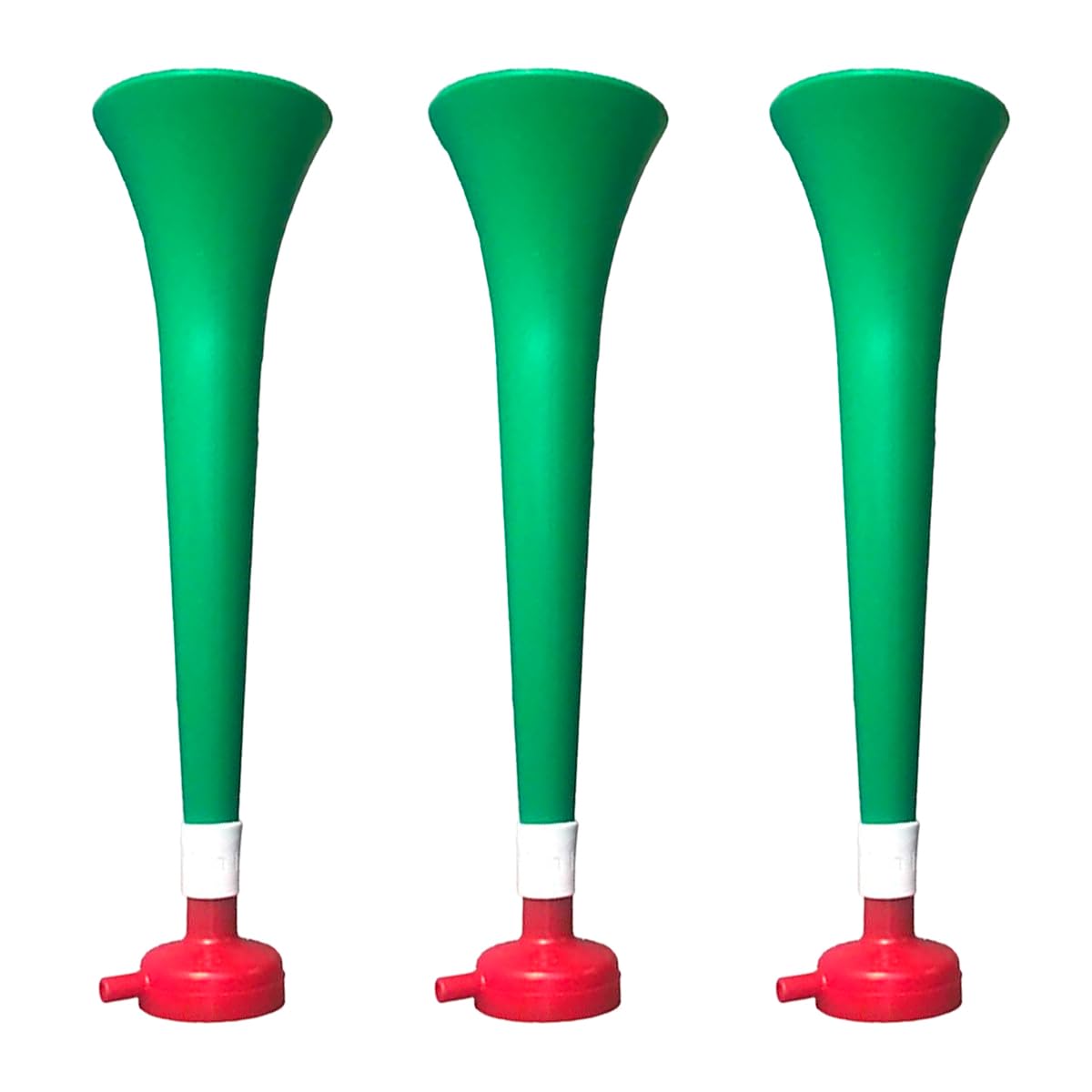 FUN FAN LINE - Pack 3 Resistant Plastic Vuvuzelas, Italy, Normal