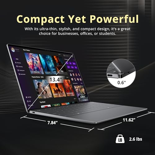 Image of Dell XPS 13.4 inch FHD+ AI Laptop, Snapdragon X Elite X1E-80-100, 16GB LPDDR5X, 2TB Storage (1TB SSD+1TB Docking Station), Qualcomm Adreno, Backlit Keyboard, Fingerprint, Wi-Fi 7, Win 11, Graphite