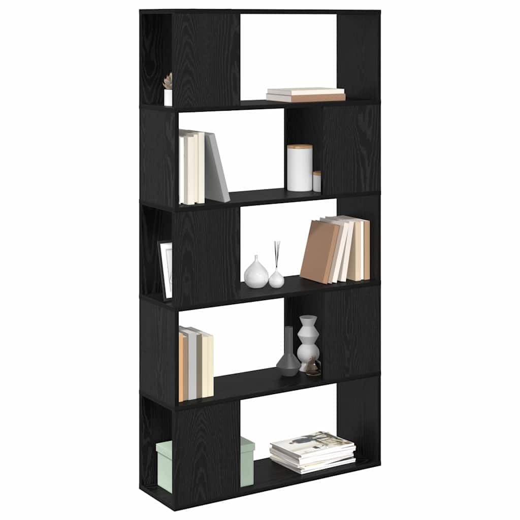 vidaXL TV Cabinet Set 80 x 24 x 156 cm Black Engineered Wood — image 1