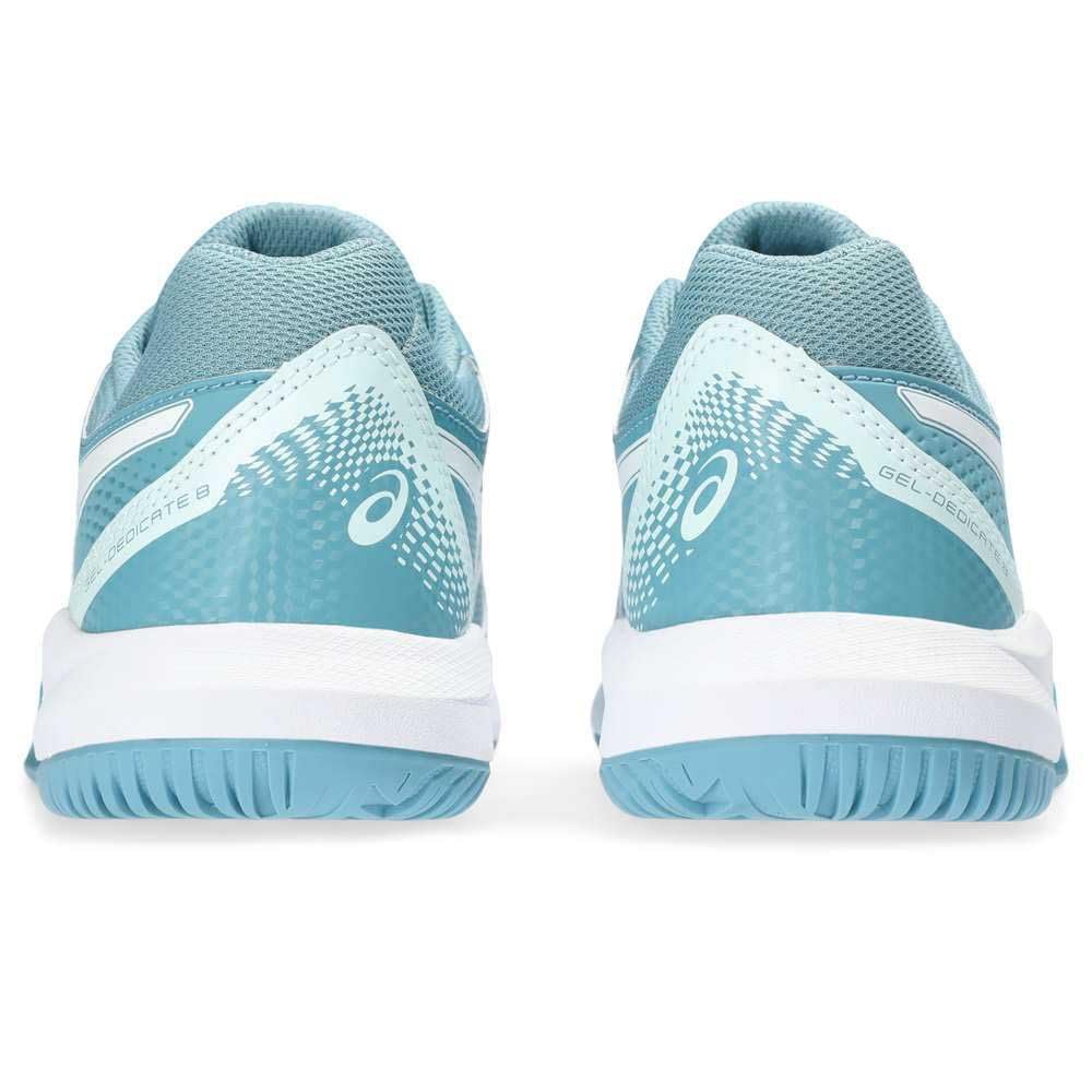 ASICS Dedicate 8 Mujer Zapatos de Tenis Blanco Plata