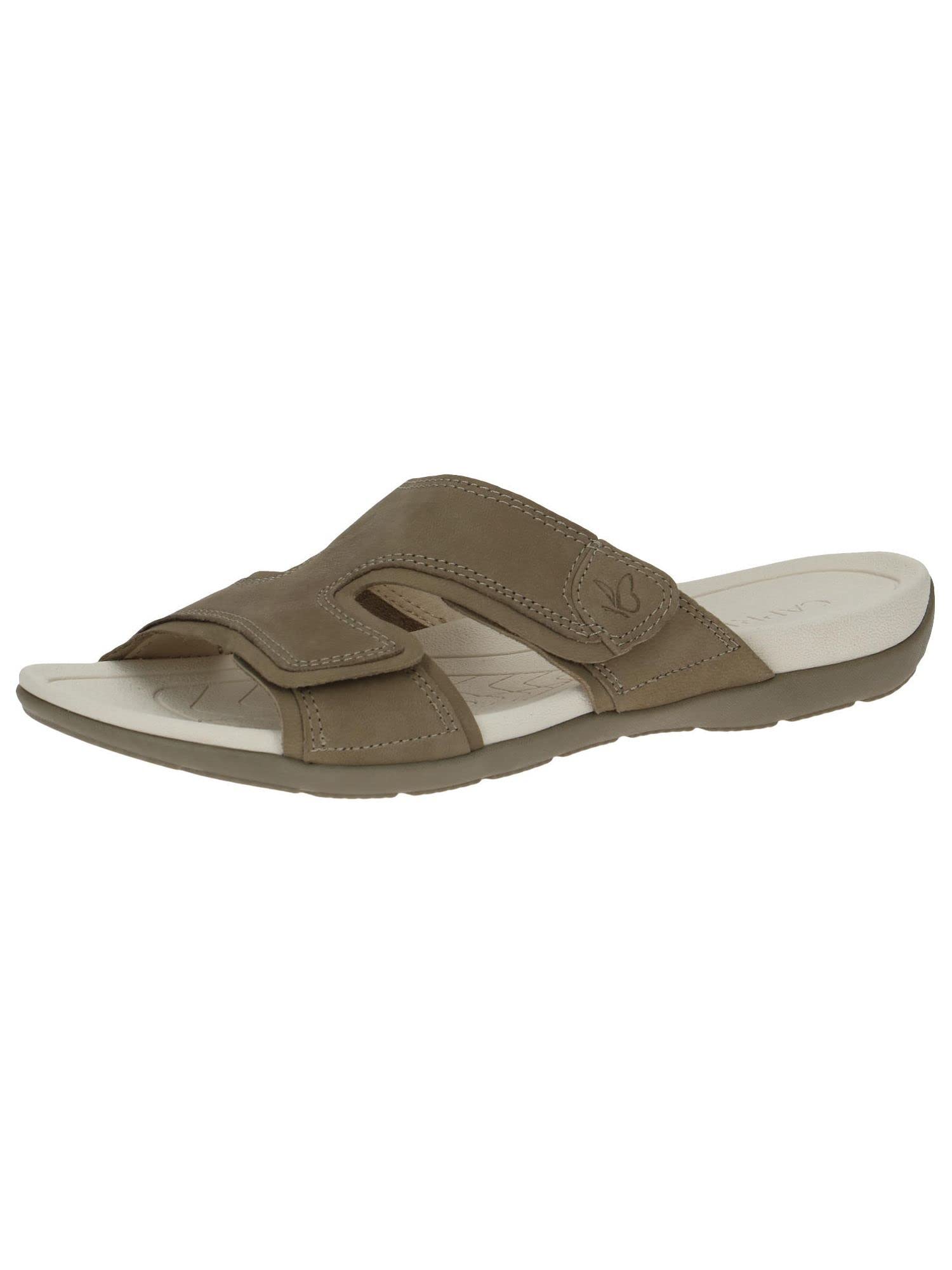 CAPRICE Women's 9-9-27107-20 Flat Mules, Herb Nubuc, 7 UK