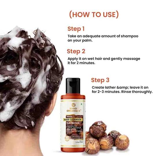 Image of Khadi Organique Satritha Hair Cleanser Natural Herbal Shampoo for Clean, Nourished Hair - 210ml
