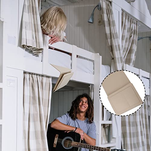 GLADFRESIT Felt Bedside Organizer - Storage Caddy for Phone, Books, Glasses, Tablet, Remote - Hanging Bunk Pocket (White) - Cosy Home Interiors GLADFRESIT Felt Bedside Organizer - Storage Caddy for Phone, Books, Glasses, Tablet, Remote - Hanging Bunk Pocket (White) - Image 5