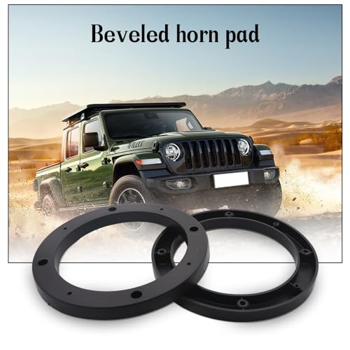 Image of Saim 5 inch Dia Universal Black Plastic Speaker Spacer Adaptor Ring Mounting Bracket Fit ABS Car Stereo Speaker Spacers (2 Pcs)