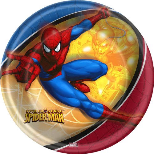 Spidey Sense Spiderman Dessert Plates 8pk