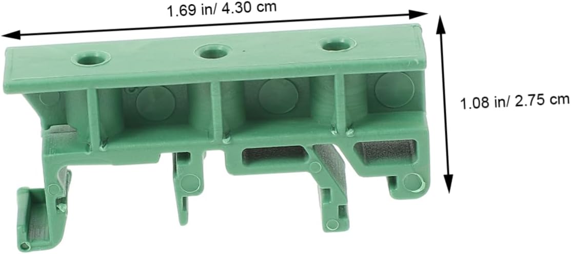 Electrical Din Rail Mounting Brackets 10 Sets PCB Din Rail Holder Adapter Easy Install Remove Clips