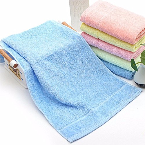 yupt personalidad cómodo suave toallas de baño, 25*50Cm, Azul