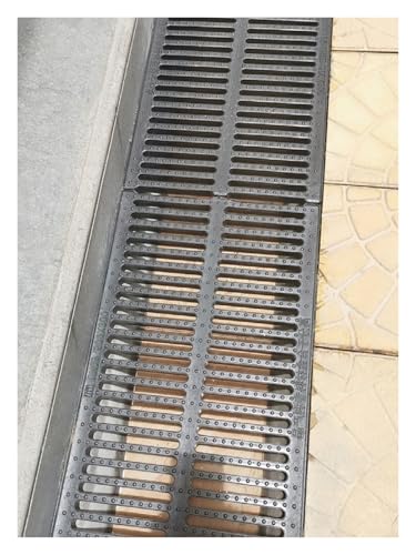 Rejilla de plástico ligera y cortable para agua de lluvia, filtro de drenaje de resina duradero para uso en interiores y exteriores, sistema eficiente de drenaje de suelo, solución versátil de gestión