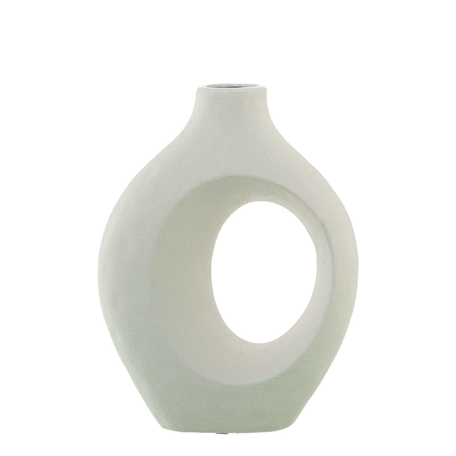 Vase de table céramique DRW blanc mat, design haut de gamme