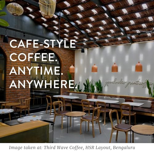 Image of THIRD WAVE COFFEE Arabica Monsoon Malabar Coffee, Medium Roast, Medium Grind for Electric Dripper Brewing, 250g