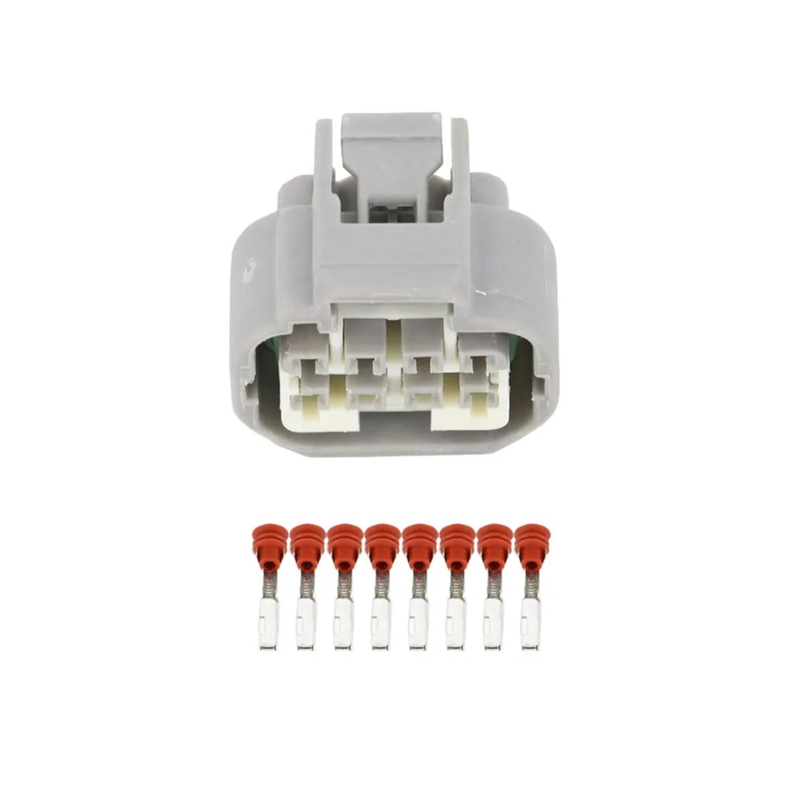 Hengliang Store 8-pinowa wtyczka reflektora Wiązka żeńska Złącze wtykowe z terminalem DJ7083Y-2.2-21 8P Złącze samochodowe(10 Sets)