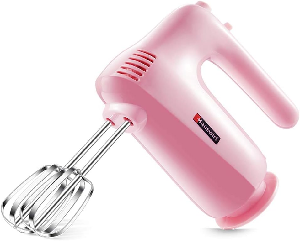 150W 5-Speed Kitchen Hand Mixer Stainless Steel Smooth Creamy Whipped Mixtures Plus Convenient Beater Storage