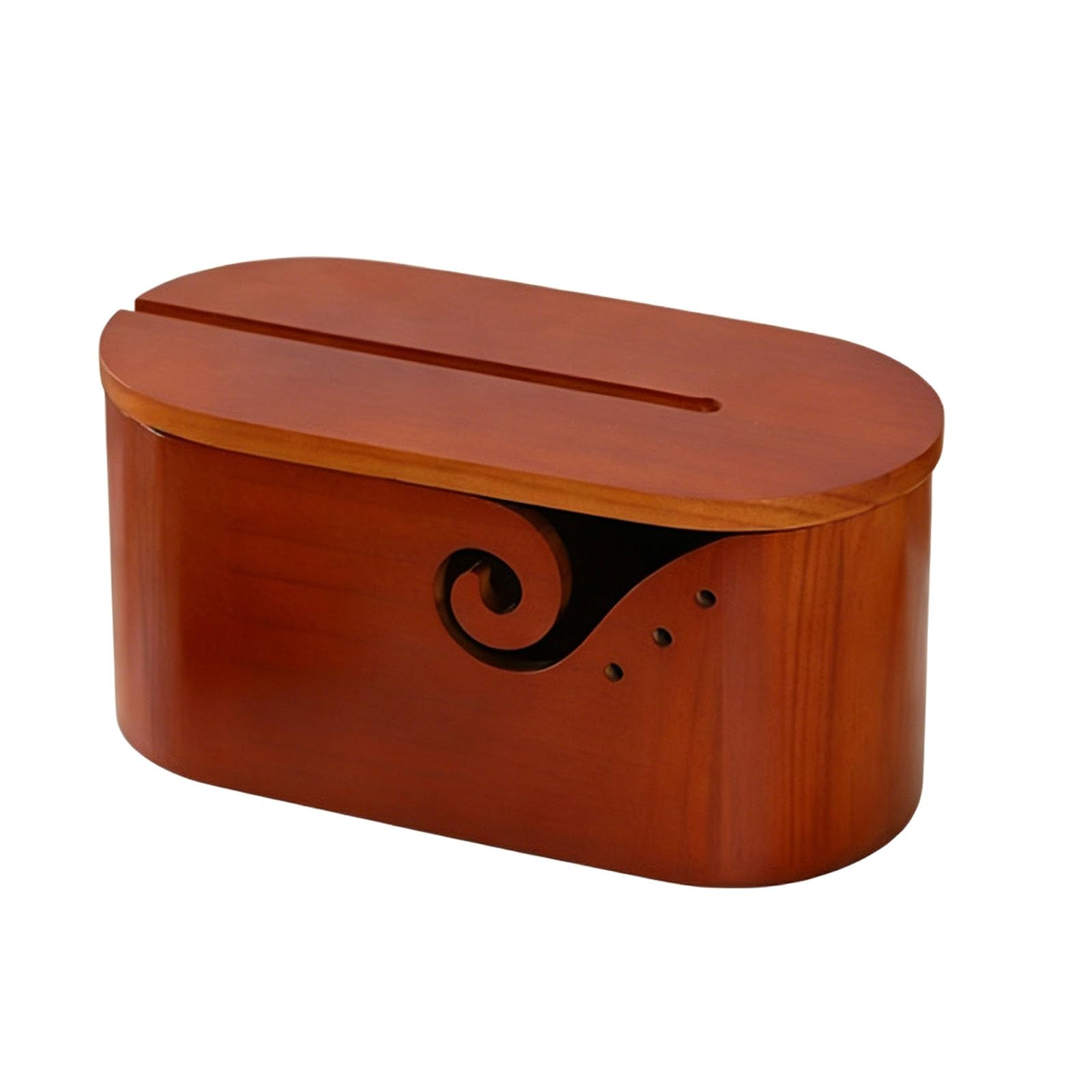 Kaeltsyn Wood Yarn Bowl with Anti-Twist Design for Smooth Knitting Projects Craft Supplies Planner