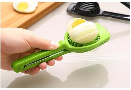Hands Free Egg Slicer, 1Pc Plastic Multifunction Eggs Slicer Mushroom Fruit Strawberry Kitchen Accessories Tool Cutter, Small Kiwi Fruit Banana Slicer Strawberry Egg Cutter Home Kitchen Bar Tool #TOP7