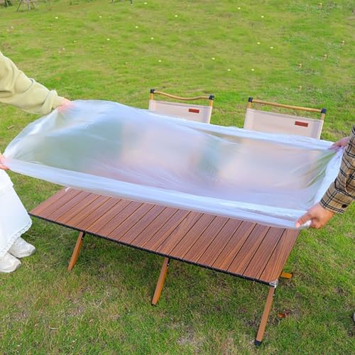 Wobestod Lote de 10 protectores de polvo espesados de 1,2 m, transparentes, para muebles, electrodomésticos, cocina, para cubrir electrodomésticos, elásticos, antipolvo y reutilizables (140 x 190 cm)