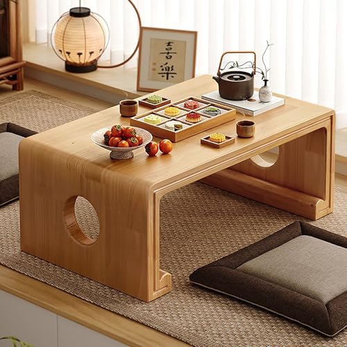Table de méditation japonaise bois salon et salle à manger - 2