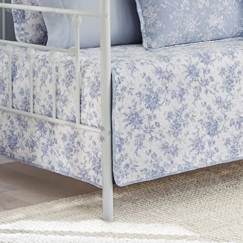 Laura Ashley Home - Daybed Set, Lightweight Bedding With Matching Shams & Pillow Cover, Home Decor For All Seasons (Walled Garden Blue, Daybed) #TOP4