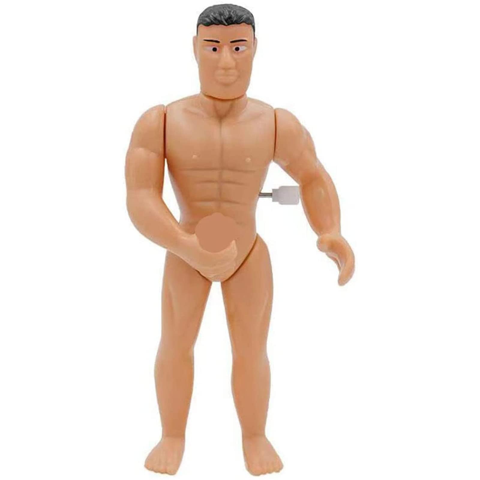 EHOTER Prank Joke Funny Masturbating Man Toy Bachelor Party Funny Wind Up Toy Creativos Spoof Juguetes para Adultos Flesh and Black (Black Hair)