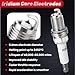 Iridium Spark Plugs 6 Pack Compatible with Hyundai Sonata Santa Fe Azera Tucson Tiburon, Isuzu Rodeo Trooper, Chrysler Sebring Cirrus Crossfire, Acura SLX RL TL, Replaces 5464, BKR5EGP, BKR5EIX-11