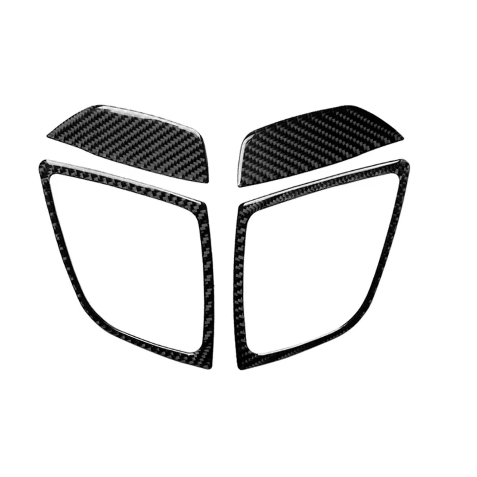 Air Vent Trim Compatible with Mazda for 3 for Axela 2014 2015 2016 2017 2018 Carbon Fiber Interior Air Vent Trim Cover Dashboard Sticker