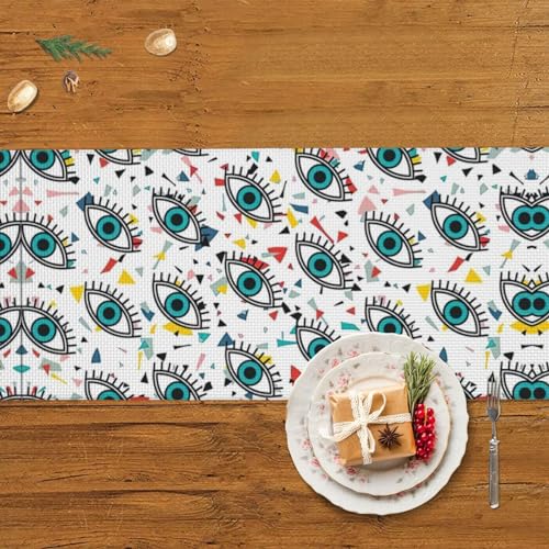 Chemin de table de Noël de qualité supérieure à pompons