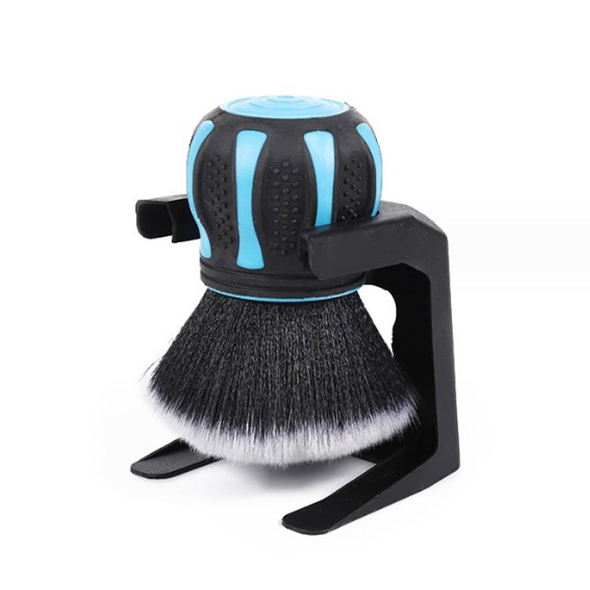 Ziciner Ultra Soft Detailing Brushes, Car XL Synthetic Brush Comes with Storage Rack, Auto Interior Dusting Brush Cleaning Tool Covers Large Area Inside or Outside Vehicles (Lake Blue)