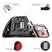 VIPMOTOZ M3 Style Red Lens Chrome Housing LED Tail Light Lamp Assembly For 2004-2006 BMW E46 LCI 3-Series Coupe, Driver & Passenger Side