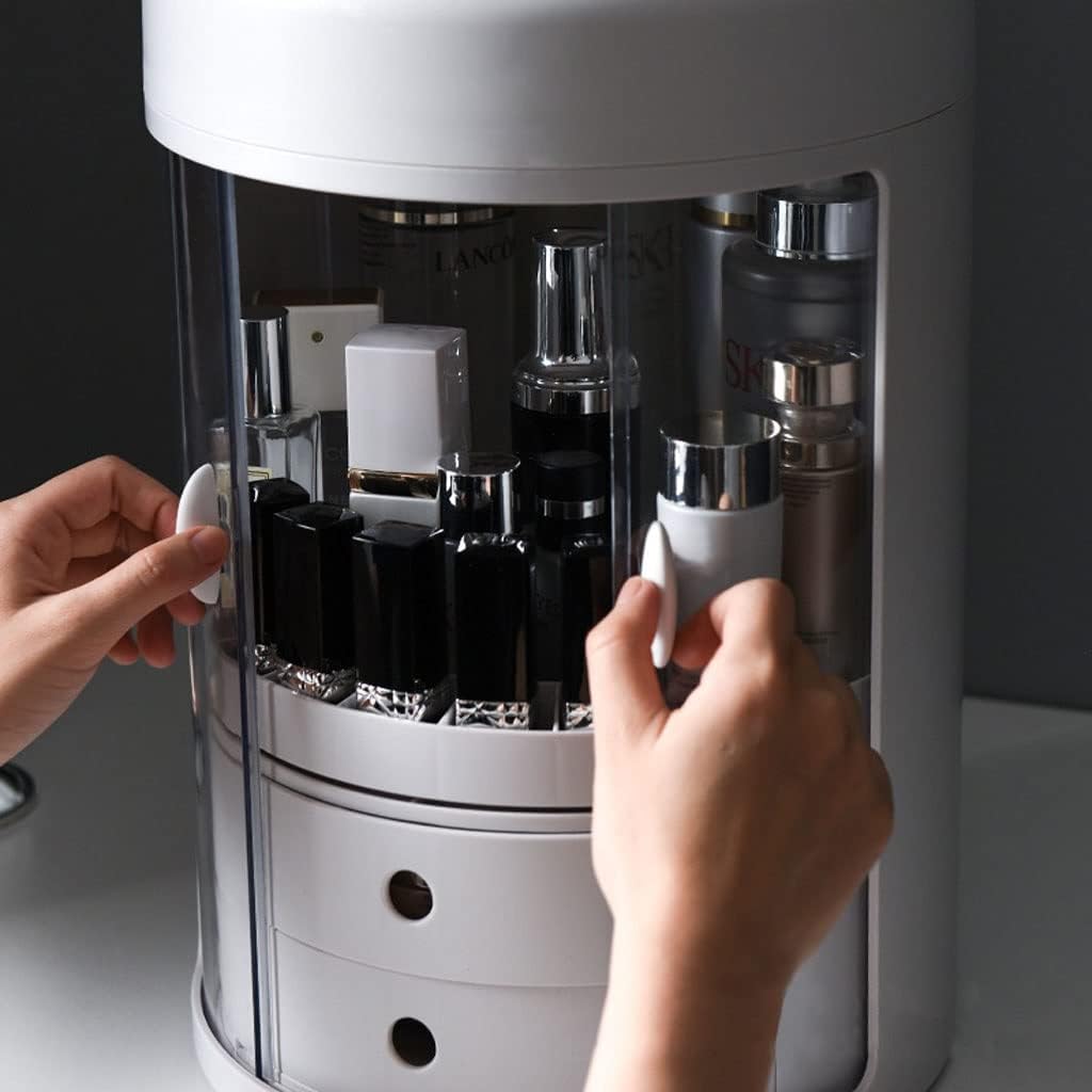 CHICKEN Skincare Organizers Portable Cosmetic Storage Box Skin Care Product Storage Box Creative Rotating Storage Box Suitable for Bathroom Bedroom Dresser Makeup Organizer Countertop(C) 4 513YEPdiXaL. AC SL1024