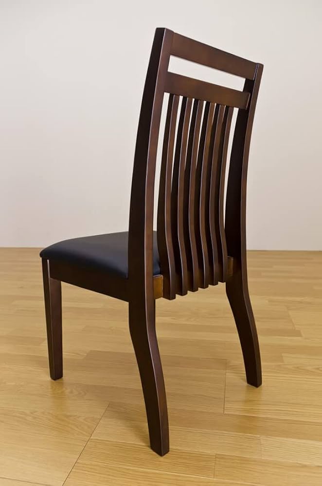 ファミーユ　ダイニングチェア （2脚入り） ダークブラウン Amazon｜ファミーユダイニングチェアー2脚入 ダークブラウン PVC