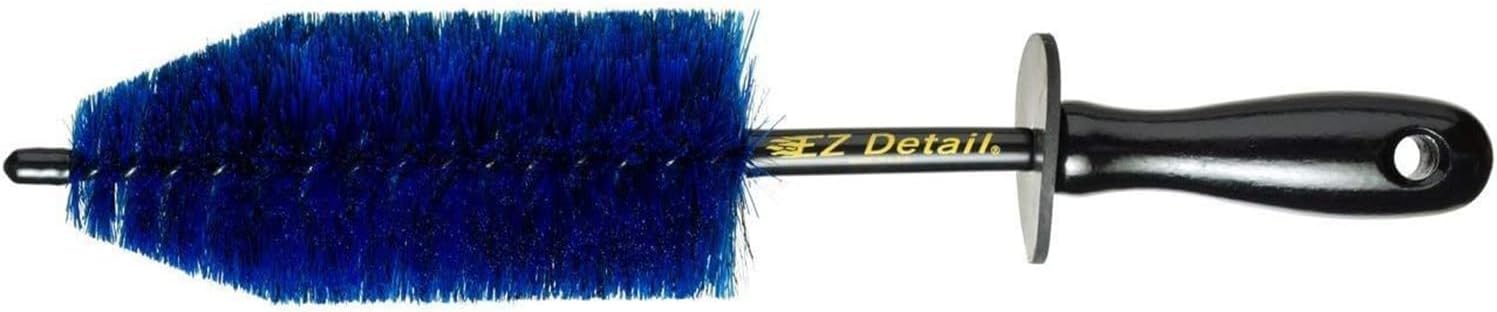 EZ Detail Brush Little - Wheel Rim Cleaner for Cars, Bike, Trucks, Motorcycle, and Other Vehicles. Non-Scratch Auto Detailing Tool, Easily reaches Nook and Crannies