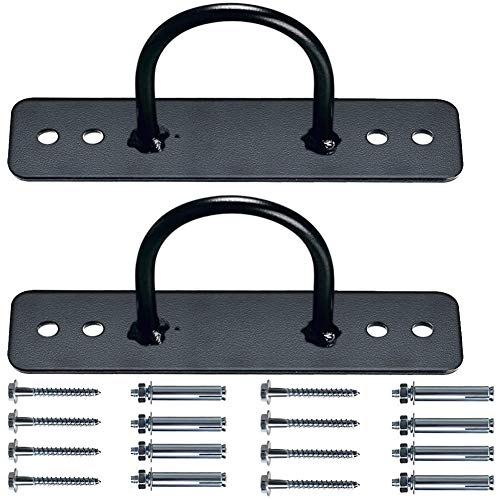SAROAD Soporte de Anclaje de Montaje en Pared/Techo para Correas de SuspensióN, Sistemas de Entrenamiento de Fuerza con el Peso Corporal y Equipo de Boxeo