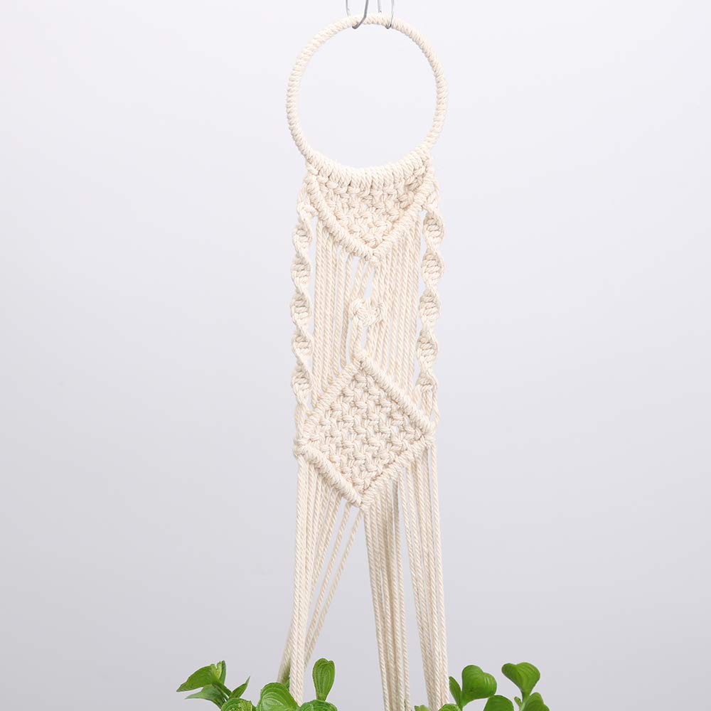 Diy Cintre De Pot De Fleur De Corde De Coton Tissé, Support