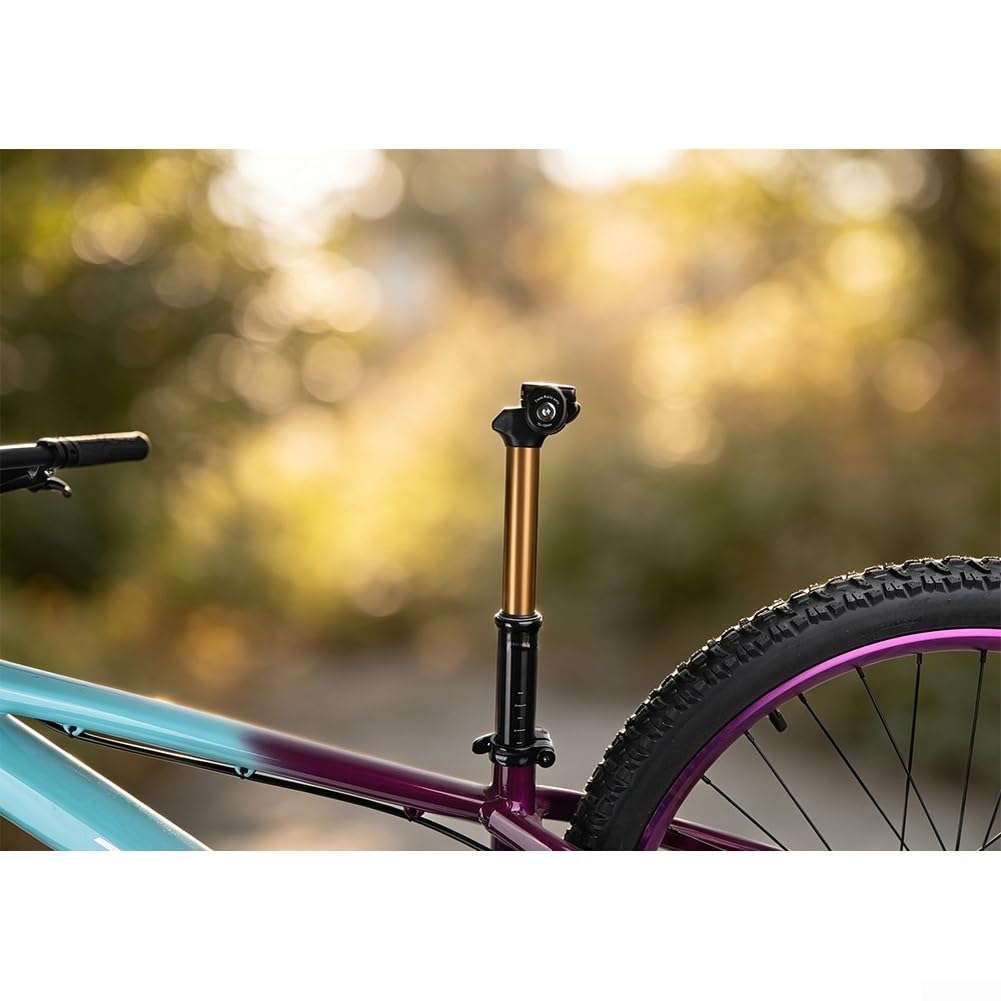 Yhenlovtt Reggisella Dropper in alluminio con telecomando | Passacavo interno, altezza regolabile per mountain bike, sistema idraulico sigillato, componente per ciclismo fuoristrada