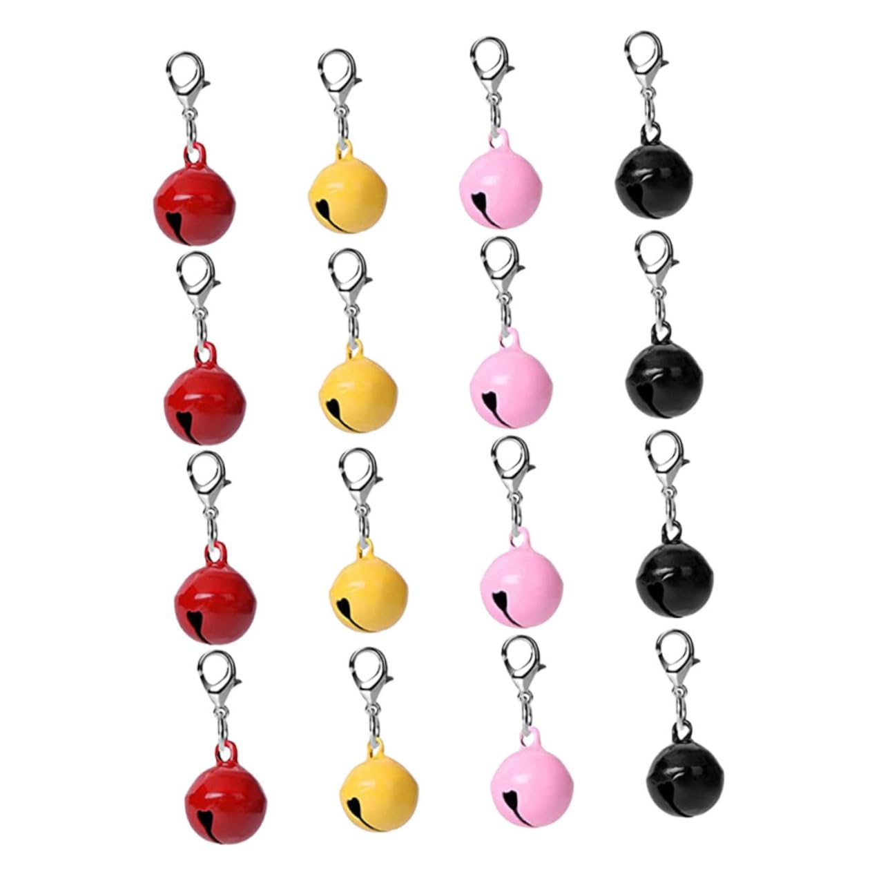 BESPORTBLE 16pcs Decorative Pet Collar Bells Crafted Dog Cat Hanging Accessories Mixed Style DIY Hanging Cat Bells for Weddings Festivals Birthdays Durable Design