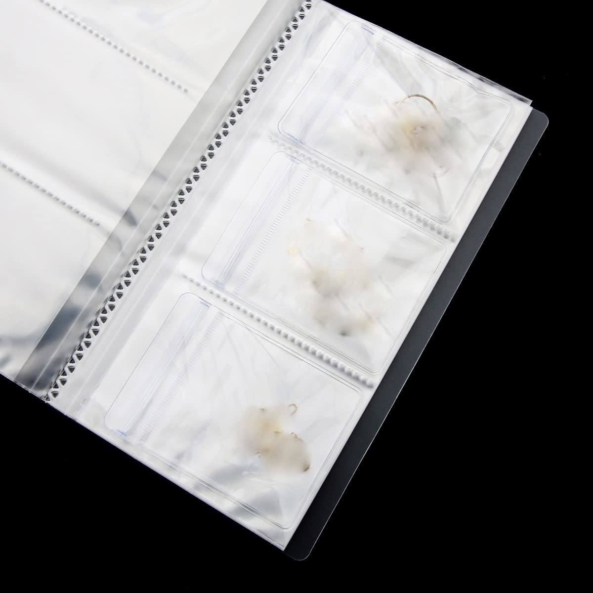 SIMIN Livre de rangement transparent pour bijoux