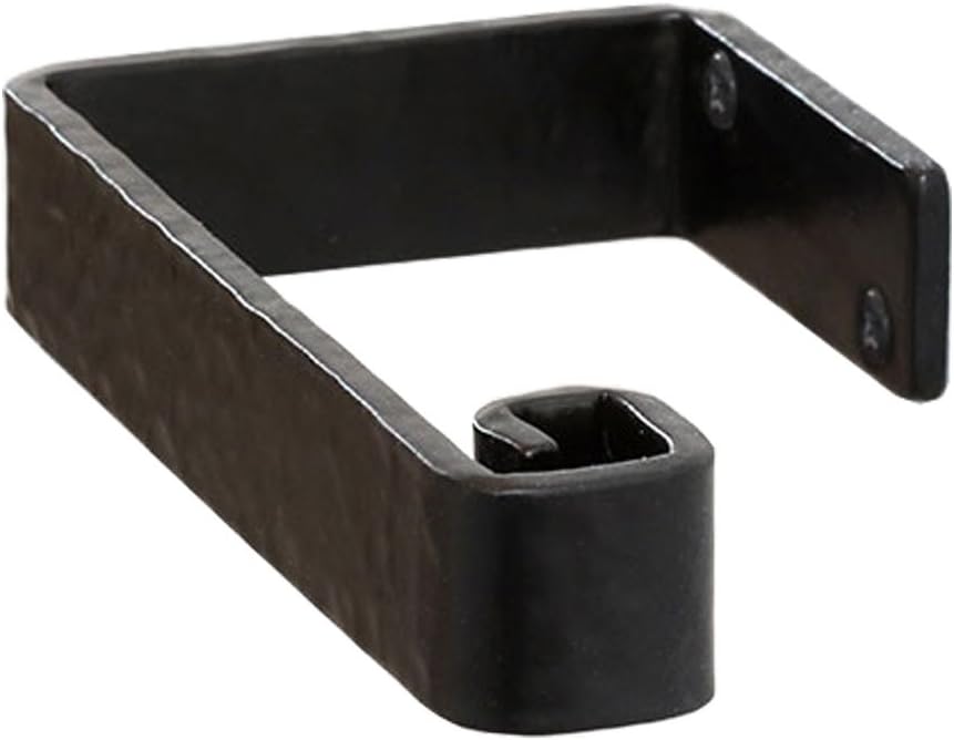 Wrought Iron Toilet Paper Holder – Black Iron Bathroom Accessories – Farmhouse, Vintage, Rustic Décor – Easy to Install, Strong, Sturdy Wall Mount TP Holder