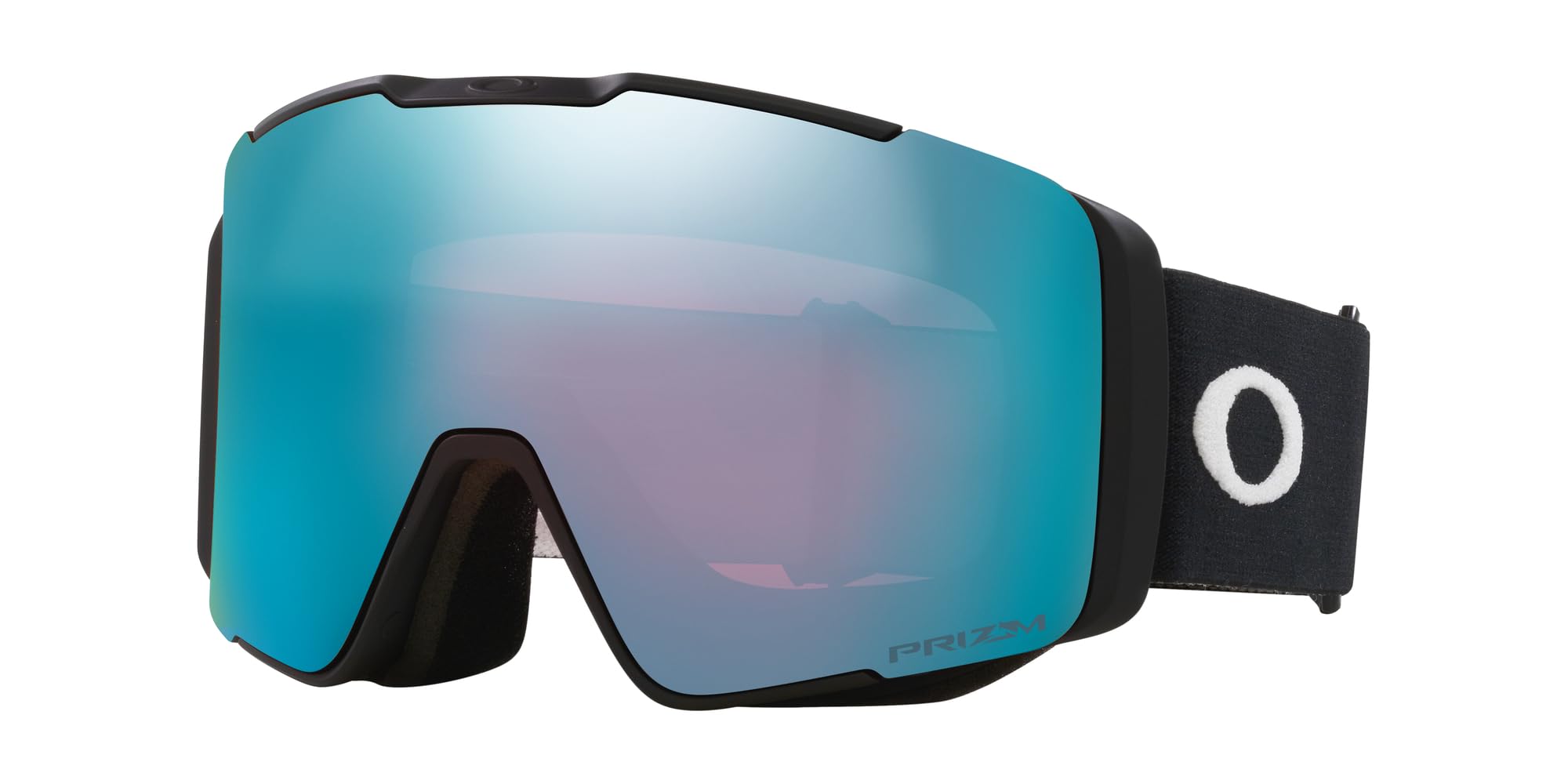 Oakley Line Miner Pro Low Bridge Fit Snow Goggle, Matte Black Strap w/Prizm Snow Sapphire Iridium Lens, Large