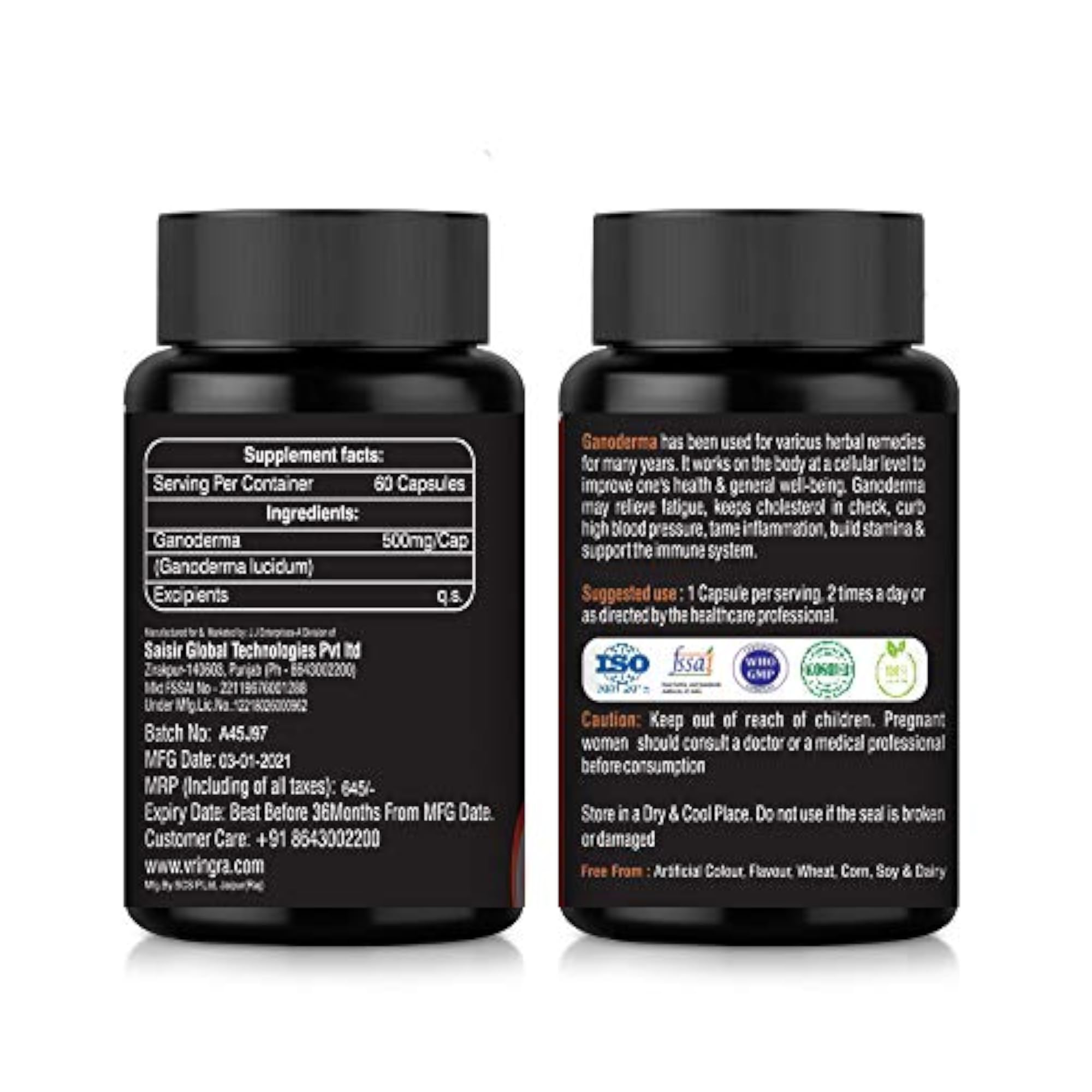 Ganoderma Capsules: Immune Support & Vitality Boost