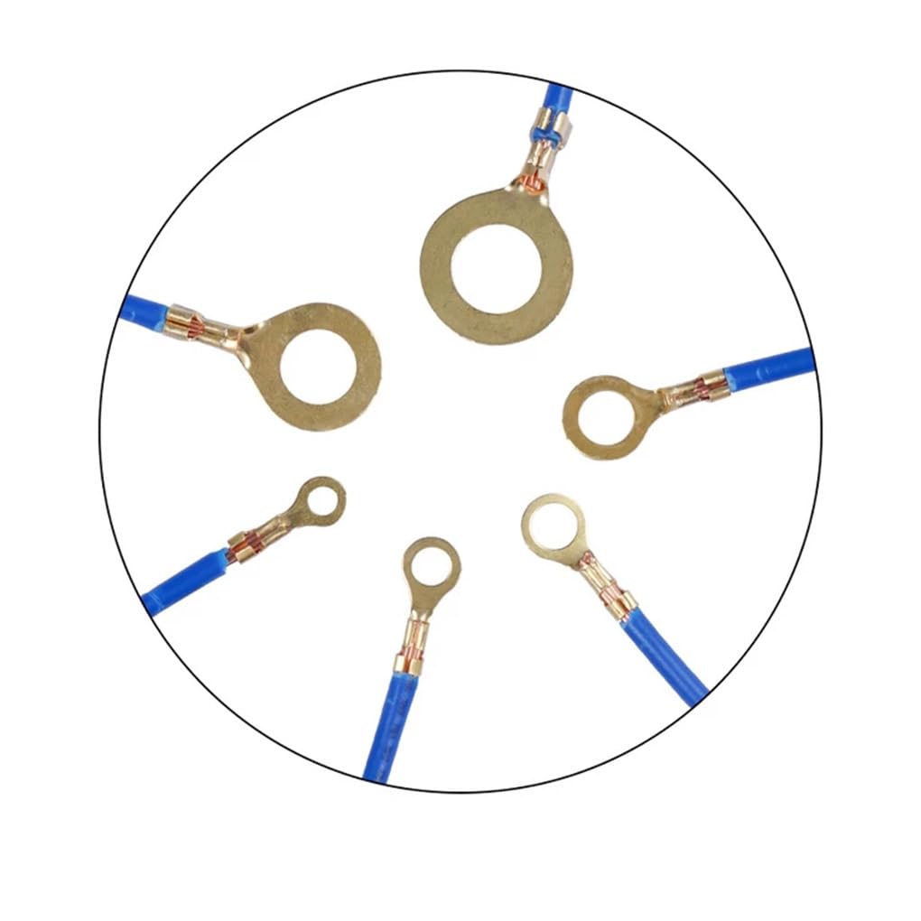 10 Satz M3/M5/M6/M8/M10 Ringösen Draht Quetschverbinder Augenloch Tragbare Ausrüstung Haken Kabelklemmen DIY Sortiment Set 300 Stück 300 Stück