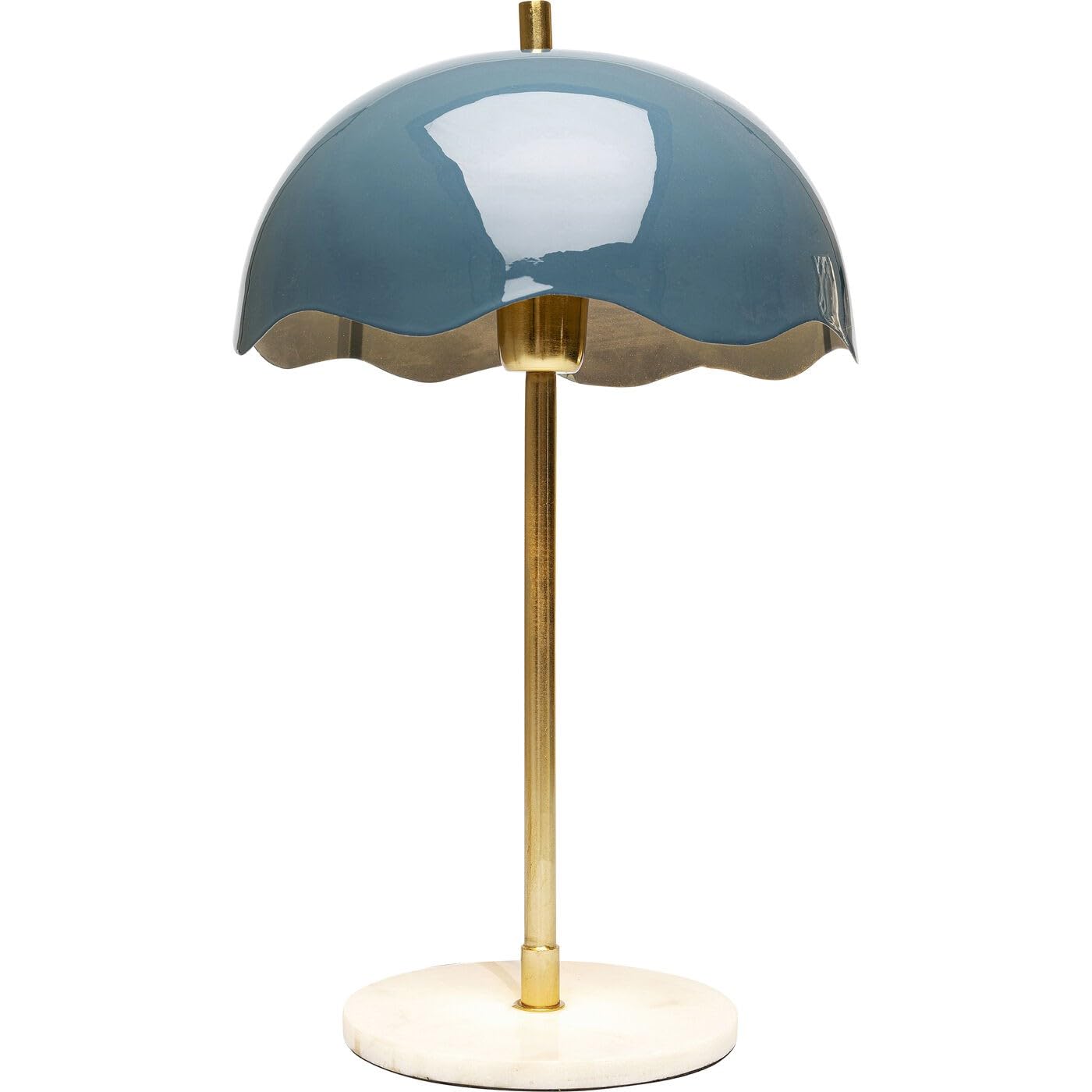 Kare Design Tischlampe Lia Midnight, Blau, Gold, Marmor, Metall, Moderne Tischleuchte, Büro, Wohnzimmer, Schlafzimmer, Office, keine Leuchtmittel inklusive, 50x30x30 (HxBxT)