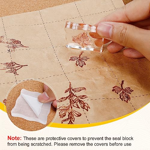 Ucec 7 Pieces Acrylic Stamp Block Assorted Sizes Clear Acrylic Mounting Blocks Set, Decorative Stamp Blocks With Grid Lines For Scrapbooking Crafts Making #TOP5