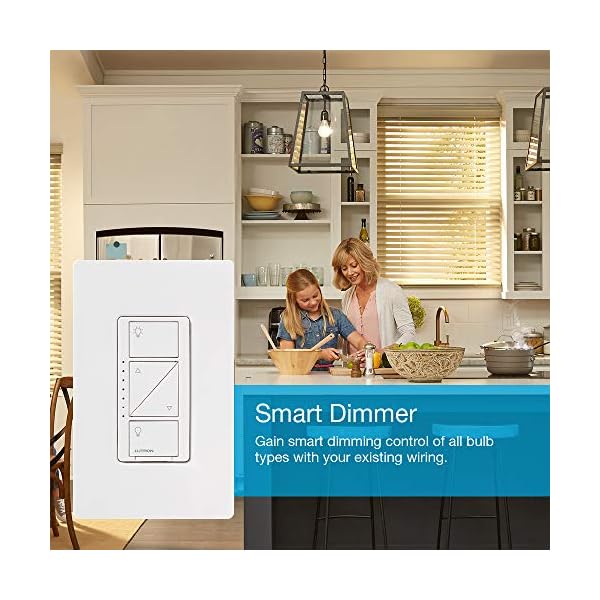 Lutron Caseta Smart Lighting Dimmer Switch and Remote Kit | P-PKG1W-WH | White - Image 7