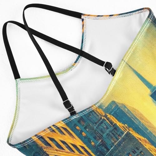 Street Scene Car Bathing Suits for Girls Kids Swimsuits Summer Beach One Piece Swimsuits Swimwear4