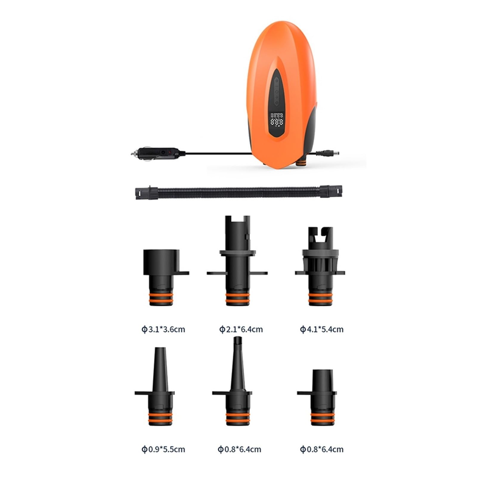 Inflador Electrico, Bomba de aire eléctrica for tabla de SUP de 20 PSI con apagado automático y pantalla digital.