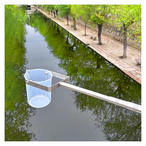 Water Sampling Dipper System Telescopic, 500ml 1000ml Water Sampler Cups with Adjustable Rod, for Factory Workshop Wastewater, Water Outlets/Pipeline/Rivers Sample(500ml/16.9fl oz,1.23-5m/4-16.4ft)
