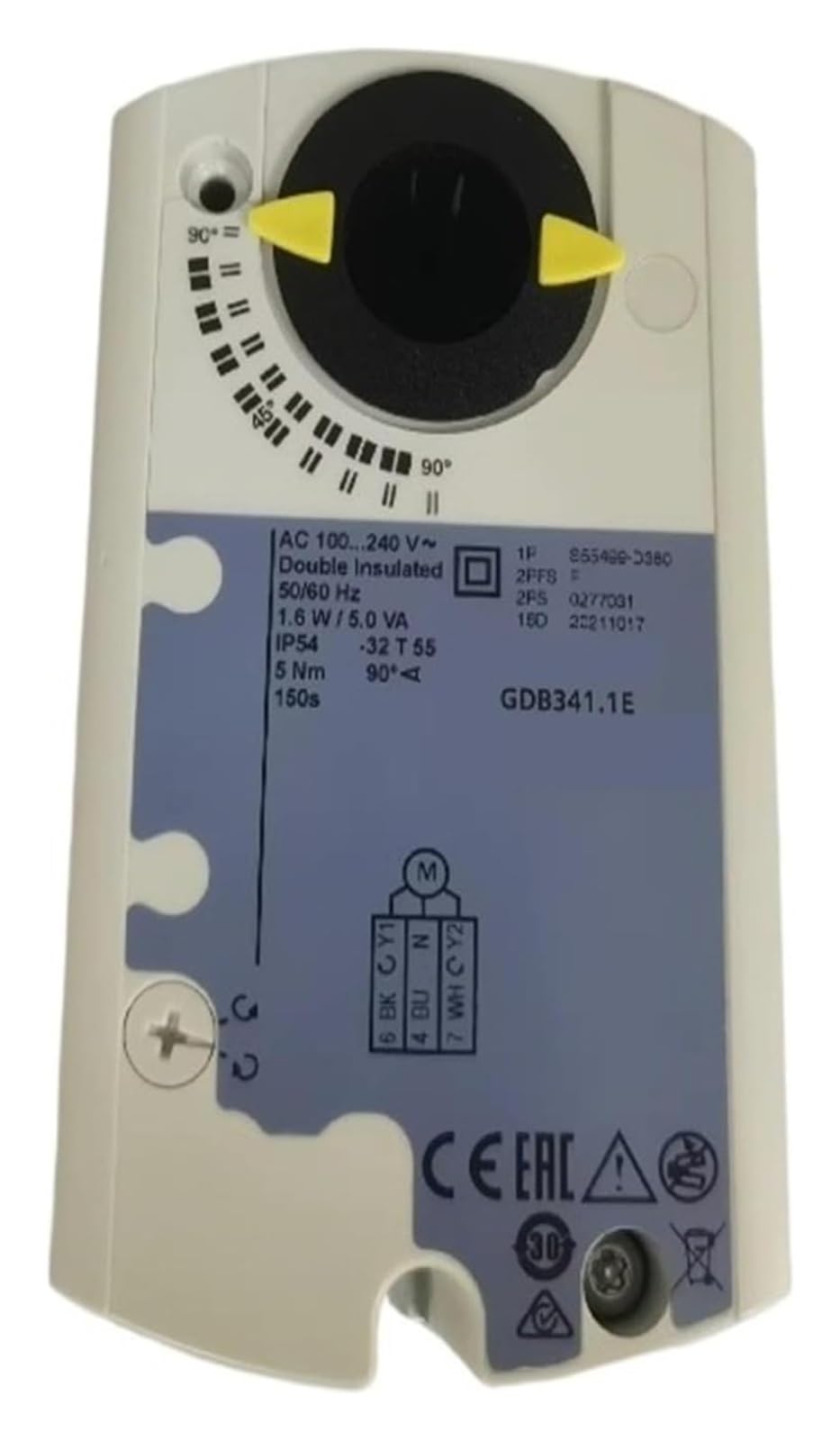 AHDDX Damper Actuator, GDB341.1E, Fire for HVAC .0221