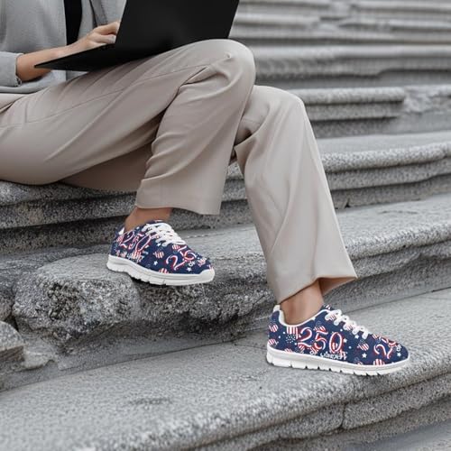 Image of GIFTPUZZ Mens Lace Up Athletic Trainers Running Sneakers Wedge Breathable Gym Lightweight Sports Tennis Shoes