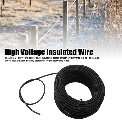 Câble d'impulsion haute tension double isolation pour clôture de jardin 50m - 8