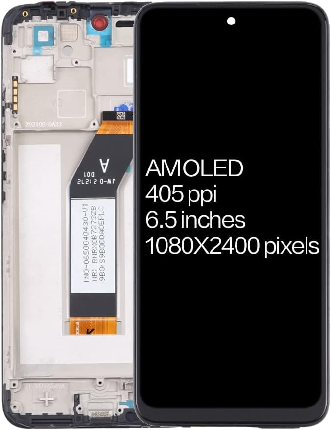 A-MIND for Xiaomi Redmi 10 Prime(Original with Frame) Screen Replacement Touch Screen Digitizer 6.5inch 21061119BI LCD Display Full Assembly Repair Kits,with Tools