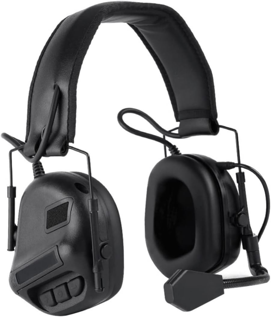 Electronic Earmuffs Noise Reduction Ear Defenders Hearing Protection Anti Noise Headset with Microphone Ear Muffs for Shooting Work Construction Women Men